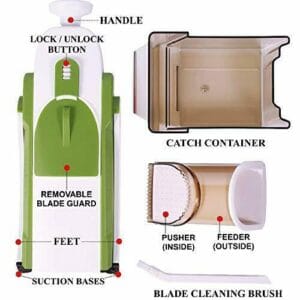 4 In 1 Vegetable Cutter Chopper Adjustable